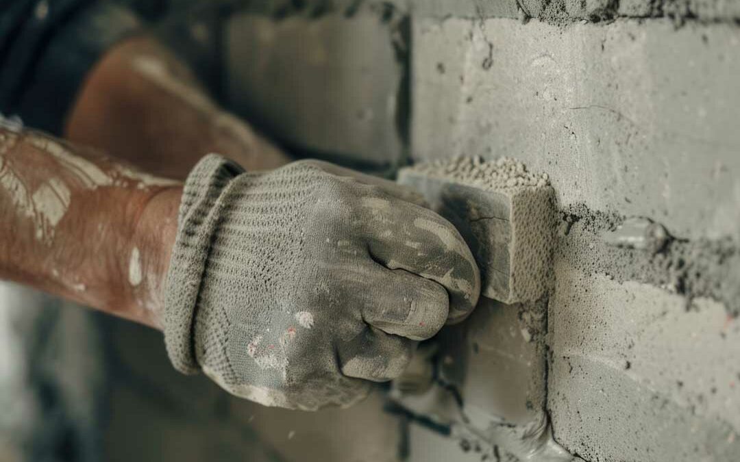 Création d’un mur en pierre près de Carentan
